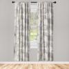 Ambesonne Poppy Curtains, Vintage Composition of Neutral Flowers Greenish Peduncles Romantic Vibes Art, Window Treatments 2 Panel Set for Living Room Bedroom, Pair of – 28″ x 63″, Blush Yellow Green(Grey Pale Grey Cream)