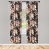 Ambesonne Poppy Curtains, Vintage Composition of Neutral Flowers Greenish Peduncles Romantic Vibes Art, Window Treatments 2 Panel Set for Living Room Bedroom, Pair of – 28″ x 63″, Blush Yellow Green(Coral Blush Paprika)