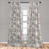 Ambesonne Poppy Curtains, Vintage Composition of Neutral Flowers Greenish Peduncles Romantic Vibes Art, Window Treatments 2 Panel Set for Living Room Bedroom, Pair of – 28″ x 63″, Blush Yellow Green(Grey Pale Grey Cream)