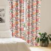 Ambesonne Poppy Curtains, Vintage Composition of Neutral Flowers Greenish Peduncles Romantic Vibes Art, Window Treatments 2 Panel Set for Living Room Bedroom, Pair of – 28″ x 63″, Blush Yellow Green(Coral Purpleblue Cream)