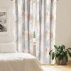 Ambesonne Poppy Curtains, Vintage Composition of Neutral Flowers Greenish Peduncles Romantic Vibes Art, Window Treatments 2 Panel Set for Living Room Bedroom, Pair of – 28″ x 63″, Blush Yellow Green(Pale Mustard Grey)