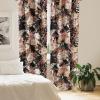 Ambesonne Poppy Curtains, Vintage Composition of Neutral Flowers Greenish Peduncles Romantic Vibes Art, Window Treatments 2 Panel Set for Living Room Bedroom, Pair of – 28″ x 63″, Blush Yellow Green(Coral Blush Paprika)