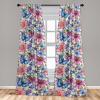 Ambesonne Poppy Curtains, Vintage Composition of Neutral Flowers Greenish Peduncles Romantic Vibes Art, Window Treatments 2 Panel Set for Living Room Bedroom, Pair of – 28″ x 63″, Blush Yellow Green(Pale Green Soft Blue)
