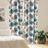 Ambesonne Poppy Curtains, Vintage Composition of Neutral Flowers Greenish Peduncles Romantic Vibes Art, Window Treatments 2 Panel Set for Living Room Bedroom, Pair of – 28″ x 63″, Blush Yellow Green(Hunter Green Teal and Blue)
