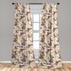 Ambesonne Poppy Curtains, Vintage Composition of Neutral Flowers Greenish Peduncles Romantic Vibes Art, Window Treatments 2 Panel Set for Living Room Bedroom, Pair of – 28″ x 63″, Blush Yellow Green(Pale Purple and Sky Blue)