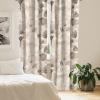 Ambesonne Poppy Curtains, Vintage Composition of Neutral Flowers Greenish Peduncles Romantic Vibes Art, Window Treatments 2 Panel Set for Living Room Bedroom, Pair of – 28″ x 63″, Blush Yellow Green(Taupe Warm Taupe)