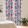 Ambesonne Poppy Curtains, Vintage Composition of Neutral Flowers Greenish Peduncles Romantic Vibes Art, Window Treatments 2 Panel Set for Living Room Bedroom, Pair of – 28″ x 63″, Blush Yellow Green(Pale Green Soft Blue)