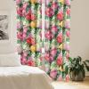 Ambesonne Poppy Curtains, Vintage Composition of Neutral Flowers Greenish Peduncles Romantic Vibes Art, Window Treatments 2 Panel Set for Living Room Bedroom, Pair of – 28″ x 63″, Blush Yellow Green(Dark Orange Fern Green)