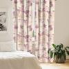 Ambesonne Poppy Curtains, Vintage Composition of Neutral Flowers Greenish Peduncles Romantic Vibes Art, Window Treatments 2 Panel Set for Living Room Bedroom, Pair of – 28″ x 63″, Blush Yellow Green(Cream Dried Rose Blush)