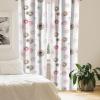 Ambesonne Retro Curtains, Sketch Style Continuous Neutral Colors Floral Motifs Lines Dreamy Artwork, Window Treatments 2 Panel Set for Living Room Bedroom, Pair of – 28″ x 63″, Soft Pink Pale Purple(Pistachio Green Soft Pink)