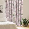 Ambesonne Retro Curtains, Sketch Style Continuous Neutral Colors Floral Motifs Lines Dreamy Artwork, Window Treatments 2 Panel Set for Living Room Bedroom, Pair of – 28″ x 63″, Soft Pink Pale Purple(Dried Rose and Dark Sepia)