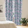 Ambesonne Retro Curtains, Sketch Style Continuous Neutral Colors Floral Motifs Lines Dreamy Artwork, Window Treatments 2 Panel Set for Living Room Bedroom, Pair of – 28″ x 63″, Soft Pink Pale Purple(Cadet Blue and Soft Pink)