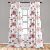 Ambesonne Retro Curtains, Sketch Style Continuous Neutral Colors Floral Motifs Lines Dreamy Artwork, Window Treatments 2 Panel Set for Living Room Bedroom, Pair of – 28″ x 63″, Soft Pink Pale Purple(Cinnamon and Pale Fuchsia)