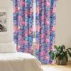 Ambesonne Retro Curtains, Sketch Style Continuous Neutral Colors Floral Motifs Lines Dreamy Artwork, Window Treatments 2 Panel Set for Living Room Bedroom, Pair of – 28″ x 63″, Soft Pink Pale Purple(Pale Sky Blue and Soft Pink)