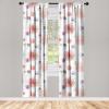 Ambesonne Retro Curtains, Sketch Style Continuous Neutral Colors Floral Motifs Lines Dreamy Artwork, Window Treatments 2 Panel Set for Living Room Bedroom, Pair of – 28″ x 63″, Soft Pink Pale Purple(Cinnamon and Pale Fuchsia)