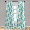 Ambesonne Retro Curtains, Sketch Style Continuous Neutral Colors Floral Motifs Lines Dreamy Artwork, Window Treatments 2 Panel Set for Living Room Bedroom, Pair of – 28″ x 63″, Soft Pink Pale Purple(Pale Sky Blue Sea Green)