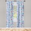 Ambesonne Retro Curtains, Sketch Style Continuous Neutral Colors Floral Motifs Lines Dreamy Artwork, Window Treatments 2 Panel Set for Living Room Bedroom, Pair of – 28″ x 63″, Soft Pink Pale Purple(Pale Sky Blue Violet)