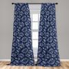Ambesonne Retro Curtains, Sketch Style Continuous Neutral Colors Floral Motifs Lines Dreamy Artwork, Window Treatments 2 Panel Set for Living Room Bedroom, Pair of – 28″ x 63″, Soft Pink Pale Purple(Indigo White Grey)