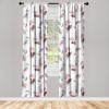 Ambesonne Retro Curtains, Sketch Style Continuous Neutral Colors Floral Motifs Lines Dreamy Artwork, Window Treatments 2 Panel Set for Living Room Bedroom, Pair of – 28″ x 63″, Soft Pink Pale Purple(Soft Pink and Dried Rose)