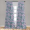 Ambesonne Retro Curtains, Sketch Style Continuous Neutral Colors Floral Motifs Lines Dreamy Artwork, Window Treatments 2 Panel Set for Living Room Bedroom, Pair of – 28″ x 63″, Soft Pink Pale Purple(Cadet Blue and Soft Pink)