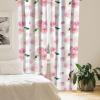 Ambesonne Retro Curtains, Sketch Style Continuous Neutral Colors Floral Motifs Lines Dreamy Artwork, Window Treatments 2 Panel Set for Living Room Bedroom, Pair of – 28″ x 63″, Soft Pink Pale Purple(Fern Green Soft Pink)
