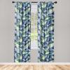 Ambesonne Retro Curtains, Sketch Style Continuous Neutral Colors Floral Motifs Lines Dreamy Artwork, Window Treatments 2 Panel Set for Living Room Bedroom, Pair of – 28″ x 63″, Soft Pink Pale Purple(Navy Blue Lavender and Green)
