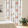 Ambesonne Retro Curtains, Sketch Style Continuous Neutral Colors Floral Motifs Lines Dreamy Artwork, Window Treatments 2 Panel Set for Living Room Bedroom, Pair of – 28″ x 63″, Soft Pink Pale Purple(Coral Laurel Green)