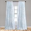 Ambesonne Retro Curtains, Sketch Style Continuous Neutral Colors Floral Motifs Lines Dreamy Artwork, Window Treatments 2 Panel Set for Living Room Bedroom, Pair of – 28″ x 63″, Soft Pink Pale Purple(Pale Sky Blue and White)