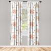 Ambesonne Retro Curtains, Sketch Style Continuous Neutral Colors Floral Motifs Lines Dreamy Artwork, Window Treatments 2 Panel Set for Living Room Bedroom, Pair of – 28″ x 63″, Soft Pink Pale Purple(Coral Laurel Green)