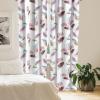 Ambesonne Retro Curtains, Sketch Style Continuous Neutral Colors Floral Motifs Lines Dreamy Artwork, Window Treatments 2 Panel Set for Living Room Bedroom, Pair of – 28″ x 63″, Soft Pink Pale Purple(Soft Pink and Dried Rose)
