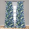 Ambesonne Retro Curtains, Sketch Style Continuous Neutral Colors Floral Motifs Lines Dreamy Artwork, Window Treatments 2 Panel Set for Living Room Bedroom, Pair of – 28″ x 63″, Soft Pink Pale Purple(Navy Blue Lavender and Green)