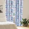 Ambesonne Retro Curtains, Sketch Style Continuous Neutral Colors Floral Motifs Lines Dreamy Artwork, Window Treatments 2 Panel Set for Living Room Bedroom, Pair of – 28″ x 63″, Soft Pink Pale Purple(Pale Sky Blue Violet)