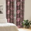 Ambesonne Retro Curtains, Sketch Style Continuous Neutral Colors Floral Motifs Lines Dreamy Artwork, Window Treatments 2 Panel Set for Living Room Bedroom, Pair of – 28″ x 63″, Soft Pink Pale Purple(Soft Pink Pale Brown)