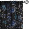 Ambesonne Birds and Nature Curtains, Cottagecore Vibe Neutral Colors Boho Animals and Flower Art, Window Treatments 2 Panel Set for Living Room Bedroom, Pair of – 28″ x 63″, Dark Lavender Pastel Pink(Dark Indigo and Pale Camel)