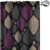 Ambesonne Birds and Nature Curtains, Cottagecore Vibe Neutral Colors Boho Animals and Flower Art, Window Treatments 2 Panel Set for Living Room Bedroom, Pair of – 28″ x 63″, Dark Lavender Pastel Pink(Purple Dark Grey Tan)