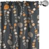 Ambesonne Birds and Nature Curtains, Cottagecore Vibe Neutral Colors Boho Animals and Flower Art, Window Treatments 2 Panel Set for Living Room Bedroom, Pair of – 28″ x 63″, Dark Lavender Pastel Pink(Dark Blue Grey and Marigold)