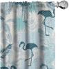 Ambesonne Birds and Nature Curtains, Cottagecore Vibe Neutral Colors Boho Animals and Flower Art, Window Treatments 2 Panel Set for Living Room Bedroom, Pair of – 28″ x 63″, Dark Lavender Pastel Pink(Dark Teal Dark Seafoam)