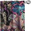 Ambesonne Boho Feathers Curtains, Vintage Japanese Feels Fuzz Sketch Pattern Neutral Colors Artwork, Window Treatments 2 Panel Set for Living Room Bedroom, Pair of – 28″ x 95″, Purple Charcoal Grey(Avocado Green Multicolor)