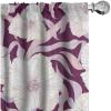 Ambesonne Boho Feathers Curtains, Vintage Japanese Feels Fuzz Sketch Pattern Neutral Colors Artwork, Window Treatments 2 Panel Set for Living Room Bedroom, Pair of – 28″ x 95″, Purple Charcoal Grey(Pastel Purple Plum Ivory)