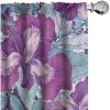 Ambesonne Boho Feathers Curtains, Vintage Japanese Feels Fuzz Sketch Pattern Neutral Colors Artwork, Window Treatments 2 Panel Set for Living Room Bedroom, Pair of – 28″ x 95″, Purple Charcoal Grey(Cadet Blue Purple)