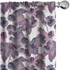 Ambesonne Boho Feathers Curtains, Vintage Japanese Feels Fuzz Sketch Pattern Neutral Colors Artwork, Window Treatments 2 Panel Set for Living Room Bedroom, Pair of – 28″ x 95″, Purple Charcoal Grey(Dried Rose Plum White)