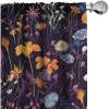 Ambesonne Boho Feathers Curtains, Vintage Japanese Feels Fuzz Sketch Pattern Neutral Colors Artwork, Window Treatments 2 Panel Set for Living Room Bedroom, Pair of – 28″ x 95″, Purple Charcoal Grey(Rose Ivory Marigold Dried)