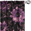 Ambesonne Boho Feathers Curtains, Vintage Japanese Feels Fuzz Sketch Pattern Neutral Colors Artwork, Window Treatments 2 Panel Set for Living Room Bedroom, Pair of – 28″ x 95″, Purple Charcoal Grey(Pale Fuchsia Dark Fuchsia)