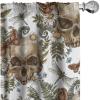 Ambesonne Boho Wings Curtains, Cottagecore Inspired Neutral Butterfly Pattern with Floral Ornaments, Window Treatments 2 Panel Set for Living Room Bedroom, Pair of – 28″ x 84″, Dark Sand Brown Taupe(White Camel Reseda Green)