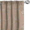 Ambesonne Boho Wings Curtains, Cottagecore Inspired Neutral Butterfly Pattern with Floral Ornaments, Window Treatments 2 Panel Set for Living Room Bedroom, Pair of – 28″ x 84″, Dark Sand Brown Taupe(Camel Pale Vermilion)