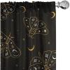 Ambesonne Boho Wings Curtains, Cottagecore Inspired Neutral Butterfly Pattern with Floral Ornaments, Window Treatments 2 Panel Set for Living Room Bedroom, Pair of – 28″ x 84″, Dark Sand Brown Taupe(Dark Brown Pale Orange)