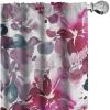 Ambesonne Boho Wings Curtains, Cottagecore Inspired Neutral Butterfly Pattern with Floral Ornaments, Window Treatments 2 Panel Set for Living Room Bedroom, Pair of – 28″ x 84″, Dark Sand Brown Taupe(Ivory Magenta Lilac)