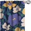 Ambesonne Boho Wings Curtains, Cottagecore Inspired Neutral Butterfly Pattern with Floral Ornaments, Window Treatments 2 Panel Set for Living Room Bedroom, Pair of – 28″ x 84″, Dark Sand Brown Taupe(Blue Violet Mustard)