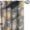 Ambesonne Boho Wings Curtains, Cottagecore Inspired Neutral Butterfly Pattern with Floral Ornaments, Window Treatments 2 Panel Set for Living Room Bedroom, Pair of – 28″ x 84″, Dark Sand Brown Taupe(Pale Grey Cream Apricot)