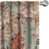 Ambesonne Boho Wings Curtains, Cottagecore Inspired Neutral Butterfly Pattern with Floral Ornaments, Window Treatments 2 Panel Set for Living Room Bedroom, Pair of – 28″ x 84″, Dark Sand Brown Taupe(Laurel Green Pale Caramel)